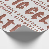 Celtic Alphabet Schriftart Geschenkpapier