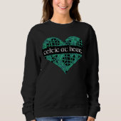 Celtic am Herz-Sweatshirt Sweatshirt (Vorderseite)
