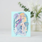 Celtic Aquarius Postkarte (Stehend Vorderseite)