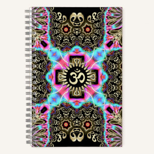 Celtic Arabesque Art Fusion Gold Journals Notizblock