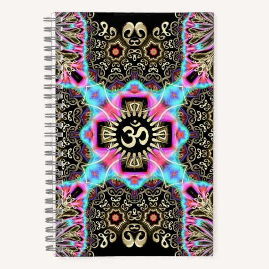 Celtic Arabesque Art Fusion Gold Journals Notizblock (Vorderseite)