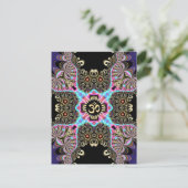 Celtic Arabesque Fusion Gold OM Art Postkarte (Stehend Vorderseite)