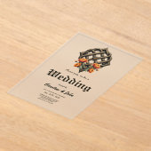 Celtic art and floral splendor in warm tones acryleinladungen (Ablage )