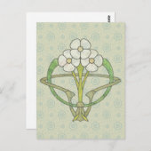 Celtic Art Deko Blumendesign 2 Postkarte (Vorne/Hinten)