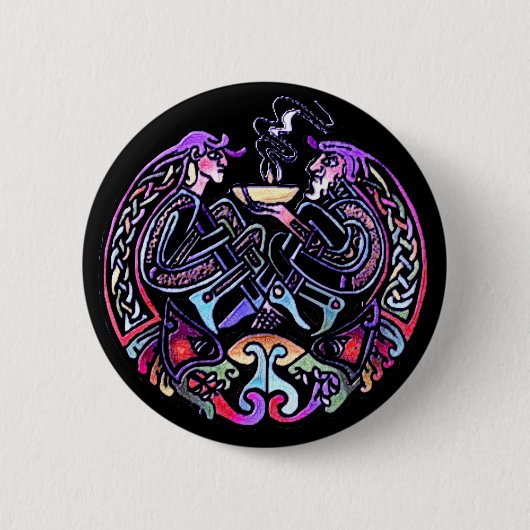 Celtic Art Design Button (Vorderseite)