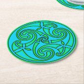 Celtic Art & Design Paper Coasters Runder Pappuntersetzer (Angewinkelt)