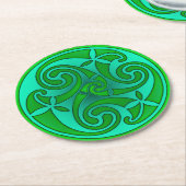 Celtic Art & Design Paper Coasters Runder Pappuntersetzer (Angewinkelt)