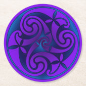 Celtic Art & Design Paper Coasters Runder Pappuntersetzer (Vorderseite)