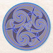 Celtic Art & Design Paper Coasters Runder Pappuntersetzer (Vorderseite)