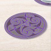 Celtic Art & Design Paper Coasters Runder Pappuntersetzer (Angewinkelt)
