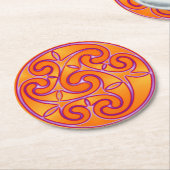 Celtic Art & Design Paper Coasters Runder Pappuntersetzer (Angewinkelt)