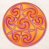 Celtic Art & Design Paper Coasters Runder Pappuntersetzer (Vorderseite)