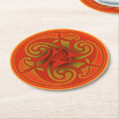 Celtic Art & Design Paper Coasters Runder Pappuntersetzer (Angewinkelt)