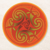 Celtic Art & Design Paper Coasters Runder Pappuntersetzer (Vorderseite)
