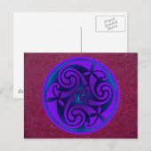 Celtic Art Design Postkarte (Vorne/Hinten)