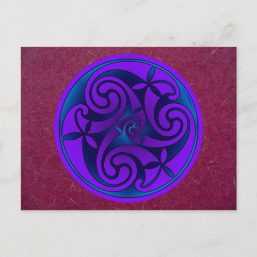 Celtic Art Design Postkarte (Vorderseite)