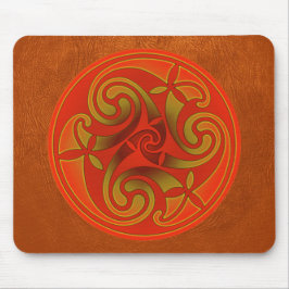 Celtic Art Spiral Design Mouse Mat Mousepad
