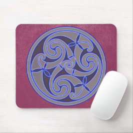 Celtic Art Spiral Design Mouse Mat Mousepad