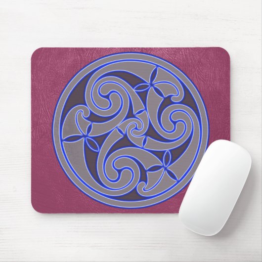 Celtic Art Spiral Design Mouse Mat Mousepad (Mit Mouse)