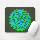 Celtic Art Spiral Design Mouse Mat Mousepad (Mit Mouse)