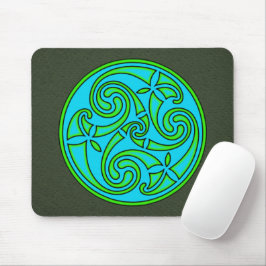 Celtic Art Spiral Design Mouse Mat Mousepad