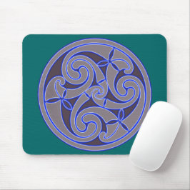 Celtic Art Spiral Design Mouse Mat Mousepad