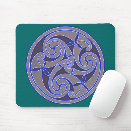 Celtic Art Spiral Design Mouse Mat Mousepad (Mit Mouse)