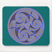 Celtic Art Spiral Design Mouse Mat Mousepad (Vorne)