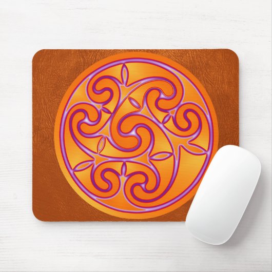 Celtic Art Spiral Design Mouse Mat Mousepad (Mit Mouse)