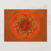 Celtic Art Spiral Design Postkarte (Vorderseite)
