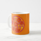 Celtic Art Spiraldesign Coffee Tasse (Vorderseite Links)