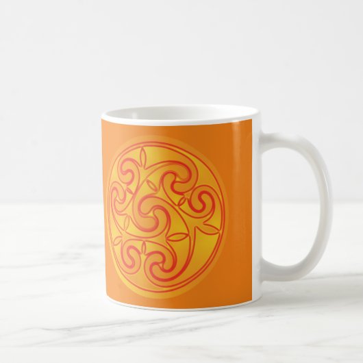 Celtic Art Spiraldesign Coffee Tasse (Rechts)
