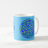 Celtic Art Spiraldesign Coffee Tasse (VorderseiteRechts)