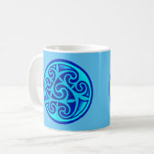 Celtic Art Spiraldesign Coffee Tasse (Vorderseite Links)