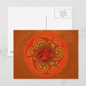 Celtic Art Spiraldesign Postcard Postkarte (Vorne/Hinten)