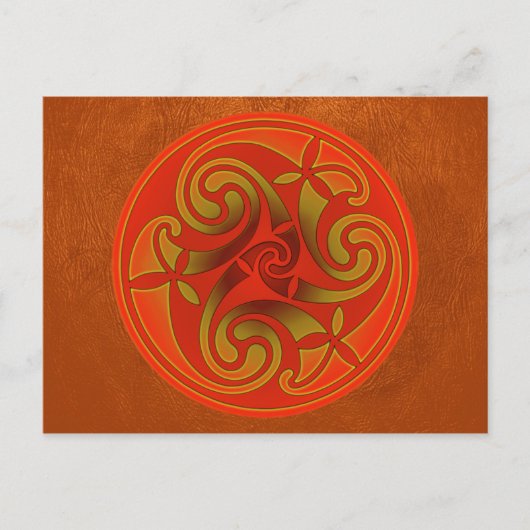 Celtic Art Spiraldesign Postcard Postkarte (Vorderseite)