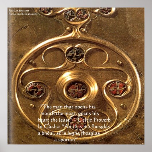 Celtic Artifact & Proverb Poster (Vorne)