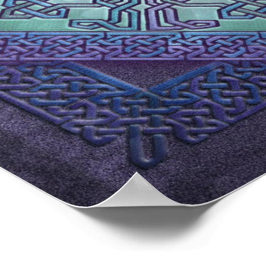 Celtic Avant Garde Fine Art Poster (Ecke)