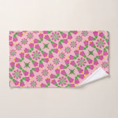 Celtic Bell Blume Mandalase Pink Bath Handtuch Set (Handtuch)