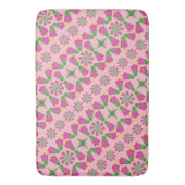 Celtic Bell Blume Mandalase Pink Bath Mat Badematte (Vorderseite Vertikal)