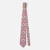 Celtic Bell Blume Mandalase Pink Neck Tie Krawatte (Vorderseite)