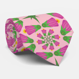Celtic Bell Blume Mandalase Pink Neck Tie Krawatte