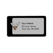 Celtic Bird Adressaufkleber (Vorne)