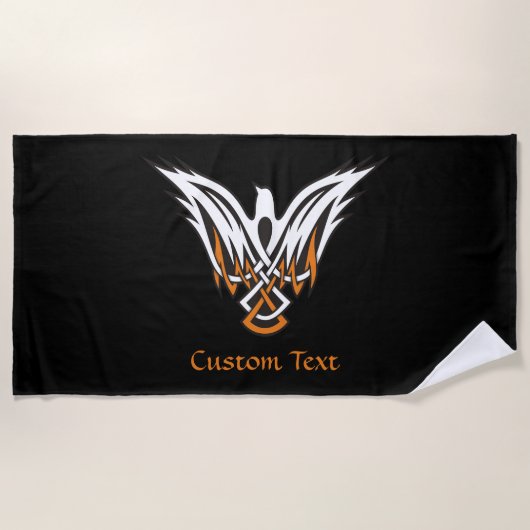 Celtic Bird Beach Handtuch (Vorderseite)