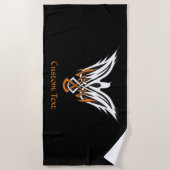 Celtic Bird Beach Handtuch (Vorderseite)