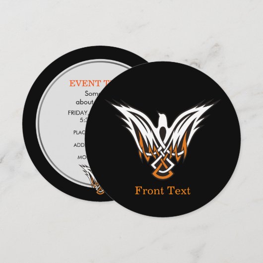 Celtic Bird Einladung (Vorne/Hinten)