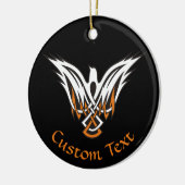 Celtic Bird Keramik Ornament (Links)