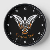 Celtic Bird Large Clock Uhr (Vorderseite)