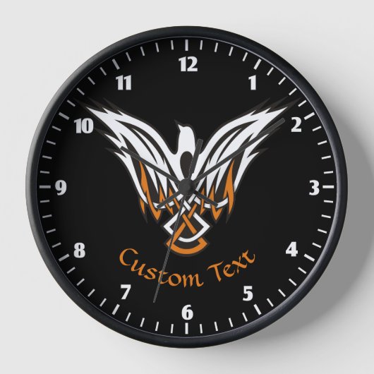 Celtic Bird Large Clock Uhr (Vorderseite)