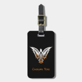 Celtic Bird Luggage Tag Gepäckanhänger (Vorderseite vertikal)